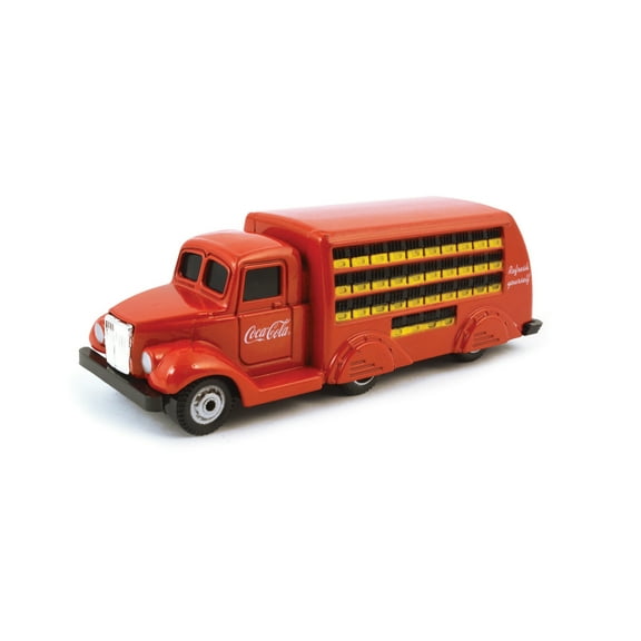 Coca-Cola 1/87 Scale 1937 Coca-Cola Bottle Diecast Truck- Red (Collectible Toy Vehicle)