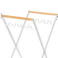 thumbnail image 6 of Symkmb Foldable Plastic Garbage Bag Rack Outdoor Camping Garbage Metal Rack wood+iron White, 6 of 6