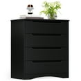 thumbnail image 2 of Aiho 4 Drawer Dresser, 32 "H Black Dresser with Cutout Handles for Bedroom, 2 of 12