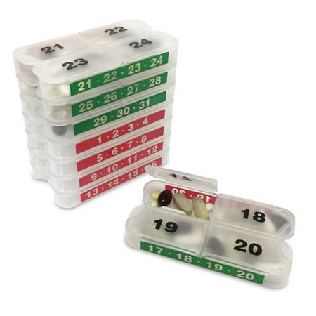 MedCenter SmartPack Pill mensuel Organisateur Set - 31 jours