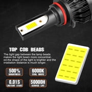 9005 9006 Combo LED Headlight Bulbs for Toyota Corolla 2001-2013 High Low Beam Lights White,c9