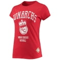 thumbnail image 2 of Women's Stitches Red Kansas City Monarchs Negro League Logo T-Shirt, 2 of 3