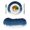 blue, variant on Navy Blue Ombre Round 13 Inch Placemats Set of 6, Modern Moire Gradient Watercolor HeatResistant Non Slip Place Mats for Dining Table, Wipeable Braided Kitchen Table Mats for Housewarming