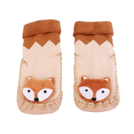 

1 Pair Anti-slip Prewalker Cartoon Indoor Floor Shoes Sole Floor Shoes Socks Lovely Kids Floor Socks Warm Toddler Shoes for Kids