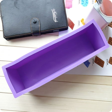 Flexible Rectangular Soap Silicone Mold With DIY Tool For Soap Cake Making