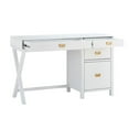 thumbnail image 4 of Laysan Home 4 Drawers Modern Wood Side Storage Desk in White, 4 of 24