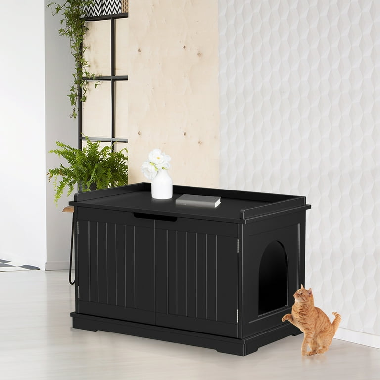 TYUIOP Cat Litter Box Enclosure Furniture, Cat Washroom, Hidden