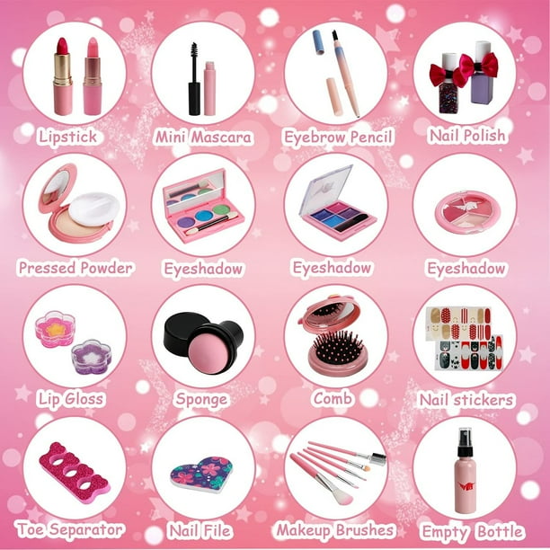 Kit de maquillaje para niñas For Ideahome Juguetes de regalo