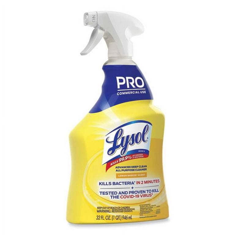 Advanced Deep Clean All Purpose Cleaner, Lemon Breeze, 32 oz Trigger Spray Bottle