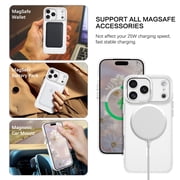 DOMAVER Magnetic for iPhone 18 Pro Case / iPhone 17 Pro Case (6.3) - Slim Fit Matte Translucent Cover | MagSafe Compatible | Shockproof Anti-Yellowing | White