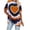 Orange, variant on Womens Oversized Tee Shirts Tie Dye Shirt Short Sleeve Casual Summer Tops Y2k Going Out Outfits Blue, 5XL