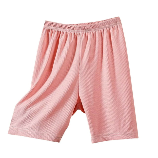 Odeerbi 2-12 Años Niñas Bermudas Shorts Hielo Seda Bike Shorts Yoga Dance Shorts Verano Casual Elastic Waist Leggings Short