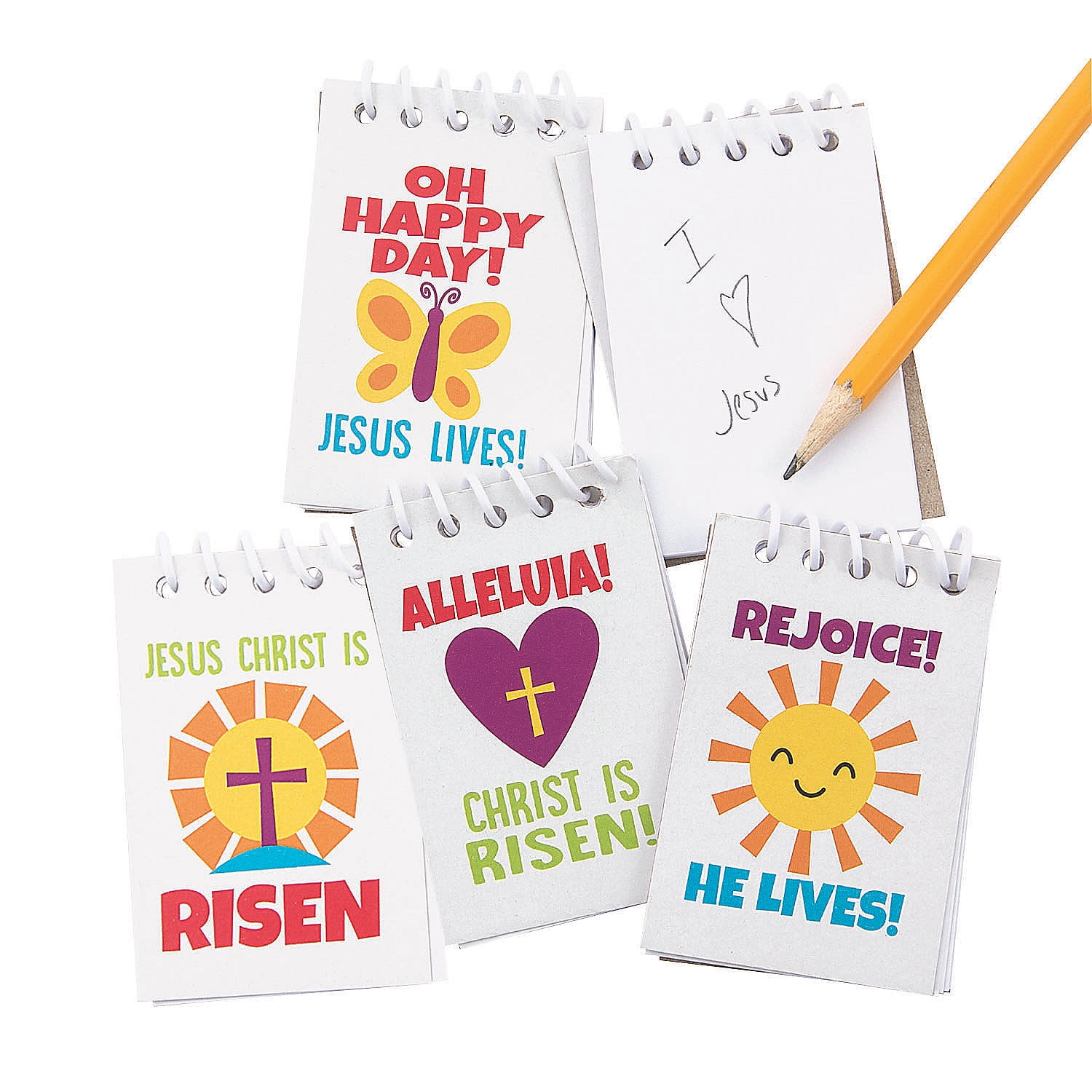 Religious Easter Mini Notepads Party Favors 24 Pieces