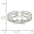 thumbnail image 5 of 925 Sterling Silver Engravable 7mm Polished Fancy Band Ring Size 12 Jewelry Gifts for Women, 5 of 6