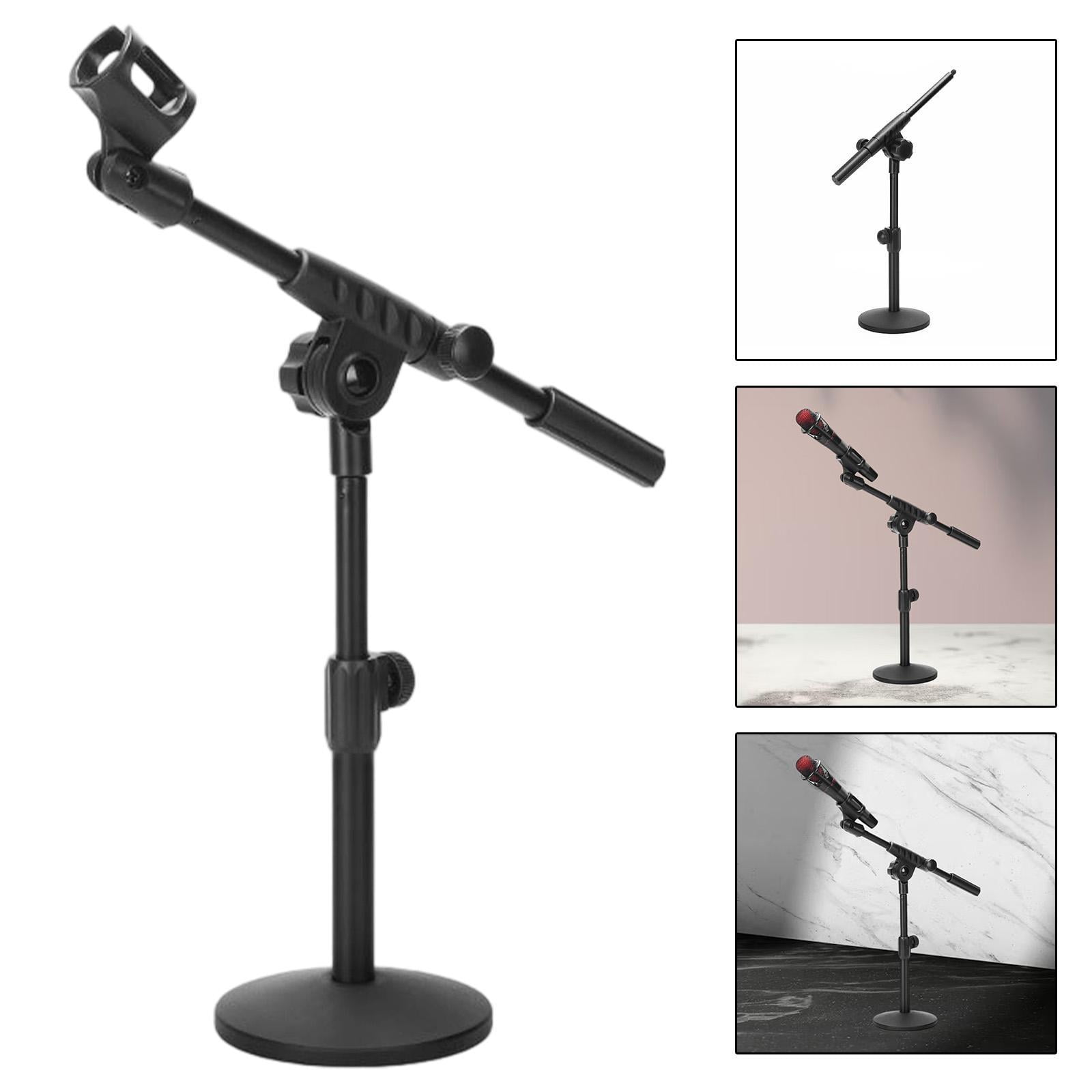 JWQFBC Microphone Stand Detachable Versatile Microphone Floor Stand with Round Base for Microphone holder