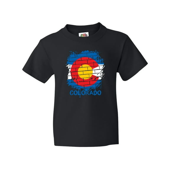 Inktastic Graffiti Colorado State Flag Youth T-Shirt