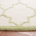 thumbnail image 3 of SAFAVIEH Cambridge Kevin Geometric Wool Area Rug, Ivory/Light Green, 6' x 6' Round, 3 of 11