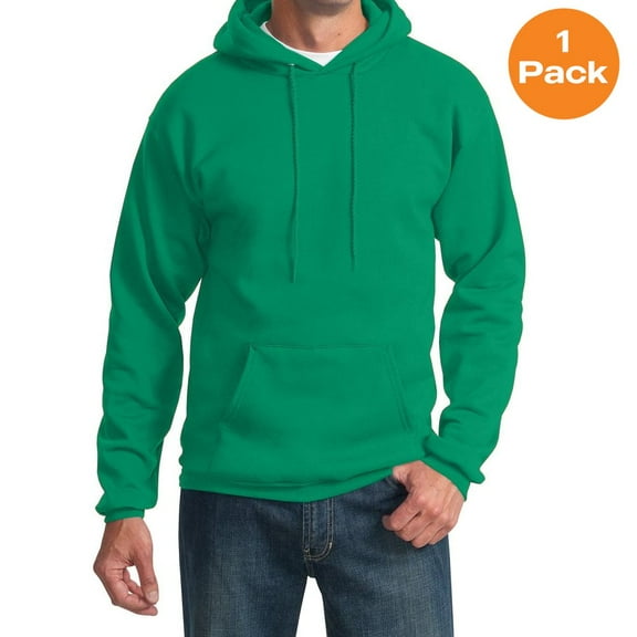 Port & Company PC90HT Tall Essential Fleece Pullover Hooded Sweatshirt , Kelly, XLT, Big and Tall Active Jackets and Hoodies