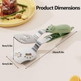 thumbnail image 3 of Stainless Steel Bear Pancake Griddle Clip, 2-in-1 Spatula Tongs with Retractable Locking Mechanism, Multi-functional Stainless Steel Tongs for Steak, Eggs, Pancake (Mix), 3 of 7