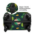 thumbnail image 4 of Gaeub Dinosaurs and Tropical Leaves and Flowers Elastic Luggage Cover with Concealed Zipper Dust-Proof Luggage Cover Protector - 18-32 inch - X-Large, 4 of 9