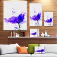 thumbnail image 3 of Beautiful Blue Anemone Sketch - Floral Canvas Art Print, 3 of 4