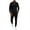 Black, variant on Sweat Pants for Men Spring Sports Leisure Suit Slim Fit Men's Fitness Running Two-piece Set Khaki
