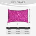 thumbnail image 6 of Balery Rose Red Glitter Bedding Queen Pillow Cases - Envelope Closure - Soft Brushed Microfiber Fabric - Shrinkage and Fade Resistant Pillow Cases-20"x30", 6 of 9