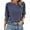 Blue Grey, variant on BTFBM Womens Tops Dressy Casual Summer T Shirts Crewneck 3/4 Sleeve Beach Vacation Loose Tunic Spring Work Blouse