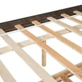 thumbnail image 6 of Miniyam Wood Full Size Bed Frame with Trundle & Bookcase Headboard for Kids and Teens, Espresso, 6 of 8