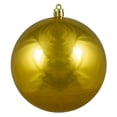 thumbnail image 2 of Northlight 4" Shatterproof Shiny Christmas Ball Ornament - Gold, 2 of 8
