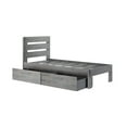 thumbnail image 2 of Max & Lily Solid Wood Farmhouse Twin Bed with Plank Headboard and Storage Drawers, Driftwood, 2 of 9
