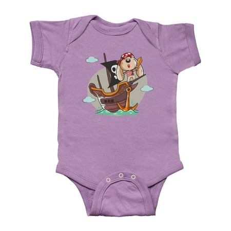 

Inktastic Cute Pirate Dog Gift Baby Boy or Baby Girl Bodysuit