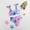 czb# Pink315, variant on CUZIBR Baby Girl 3 Piece Tankini Swimsuit Cartoon Flower Print Open Tie Front Bikini Set Beachwear High Waist Bikini Set Beach Pool Swim Suit Fashionable Spring Summer Beachwear,White,6-12 Months