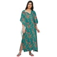 thumbnail image 4 of Moomaya Women Cotton Maternity Kimono Kaftan Long Maxi Dress Clothing, 4 of 5