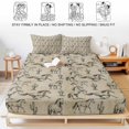 thumbnail image 5 of King Size Fitted Sheet Set - Western Wild Horse 3 Piece Bedding Sets 16" Deep Pocket Fitted Sheet with 2 Pillowcases, Desert Cactus Vintage Brown Brushed Microfiber Hotel Luxury Bed Sheets, 5 of 9