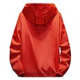 thumbnail image 4 of Men's Autumn Winter Casual Color Plus Size Hoodie Zipper Outdoor Sport Coat XL, 4 of 5