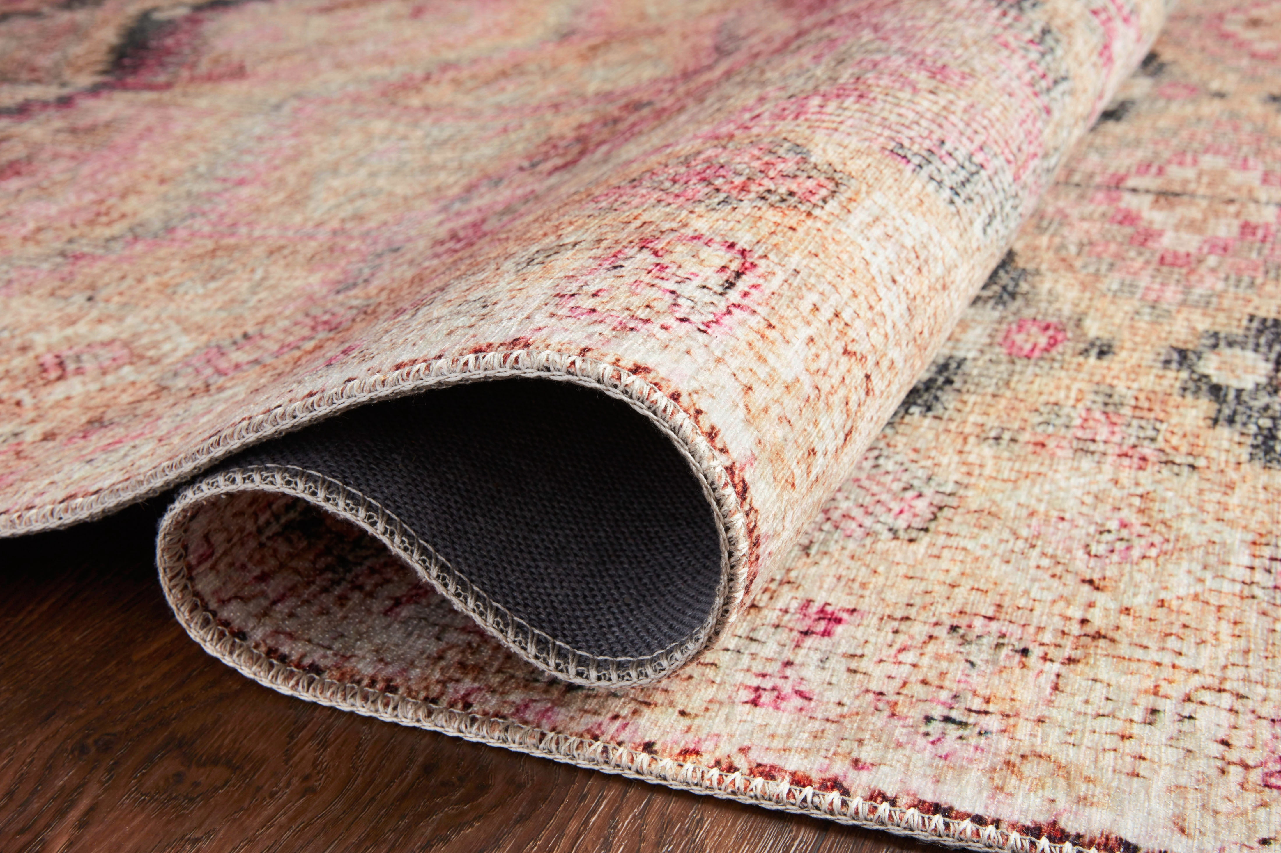 Loloi II Layla LAY-17 Printed Pink / Lagoon Area rug 2'-3" x 3'-9"