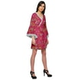 thumbnail image 3 of Moomaya Printed Robe&nbsp;For Women Dressing&nbsp;Gown&nbsp;Short Cotton Summer Bathrobe, 3 of 6