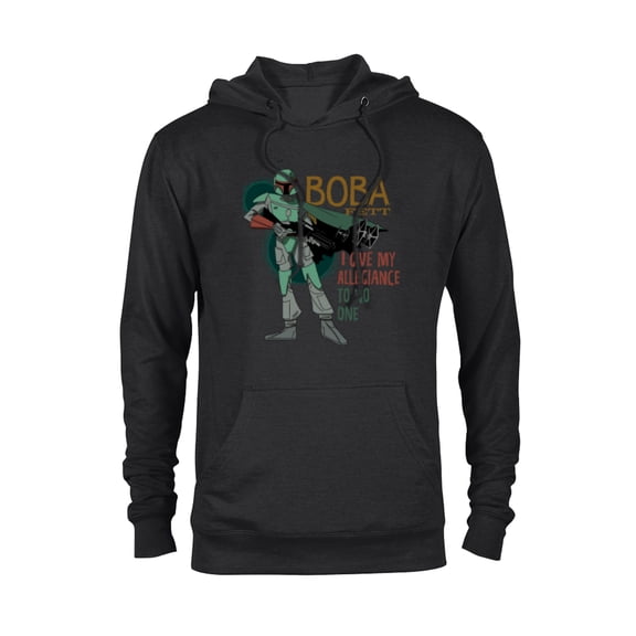 Star Wars Boba Fett I Give My Allegiance to No One - Pullover Hoodie for Adults - Customized-Black