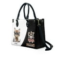 thumbnail image 4 of Californian Lynx Cat Bag, Personalized Leather Handbags For Women - Personalized Bag with Name - Tote Bags for Mom Grandma - Custom Gifts Ideas for Her, Gift for Cat Lover, Cat Mom, 4 of 7