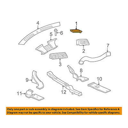 Dash Air Vent-AC A/C Heater Duct Outlet Louvre Left 1NJ611DVAA