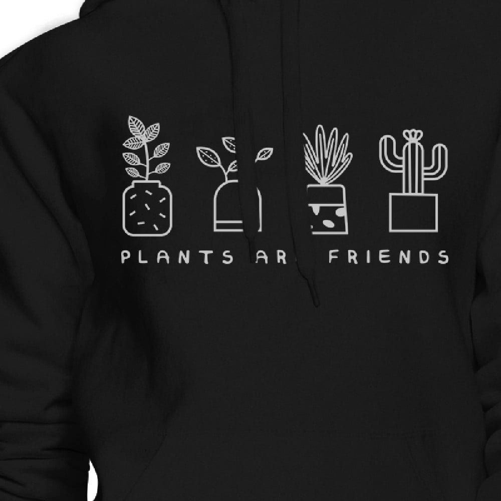 Plants are Friends Adorable Design Graphic Hoodie for Plant Lovers Plants are Friends Adorable Design Graphic Hoodie for Plant Lovers