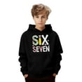 thumbnail image 3 of Tiweut 67 Hoodie for Kids Funny Fashion 6 7 Six Seven Meme Long Sleeve Casual Oversized Christmas Sweatshirt,Black3,2-3 Y, 3 of 4