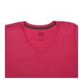 thumbnail image 3 of Playera Fruit Of The Loom para Mujer, Cuello V Manga Corta Rosa Jaspe Talla  G, 3 of 4