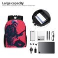 thumbnail image 6 of Cauagu Rock Skull Guitarist Print Backpacks,Travel Daypack Casual Laptop Backpack Bookbag Fits 15 Inch Computer for Men Women, 6 of 8