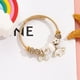 thumbnail image 3 of [Disponible Listo] Pulseras De Cuentas De Oro De Acero Inoxidable Para Mujeres Estudiantes De Dibujos Animados Cinnamo Bangles, 3 of 4
