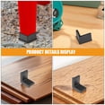 thumbnail image 4 of HOMEMAXS 10pcs Rubber Leg Caps for Bed Frame Feet Stool Leg Protective Foot Cover Bed Frame Wall Bumper Guards Black Iron End Cap, 4 of 8