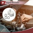 thumbnail image 2 of Enfriador de aceite de motor Unique Bargains para Audi A4 8K2, B8 2.0 l 2007-2015, enfriador de aceite de transmisión No.03N117021A, aleación de aluminio, tono plateado, 1 Pcs coche, 2 of 6