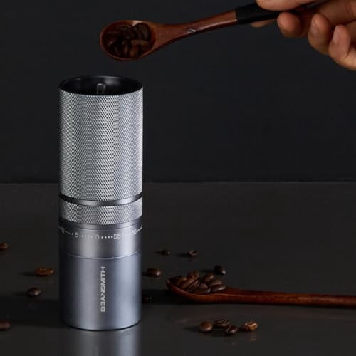 M1 Manual Coffee Grinder – 7-Star Stainless Steel Conical Burr, 60-Click Adjustment, 30g Capacity for Espresso, French Press & Cold Brew