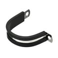 thumbnail image 4 of Uxcell 12Pack 1-3/8" Cable Clamp R Shape Stainless Steel Rubber Cushioned Pipe Strap, 4 of 4